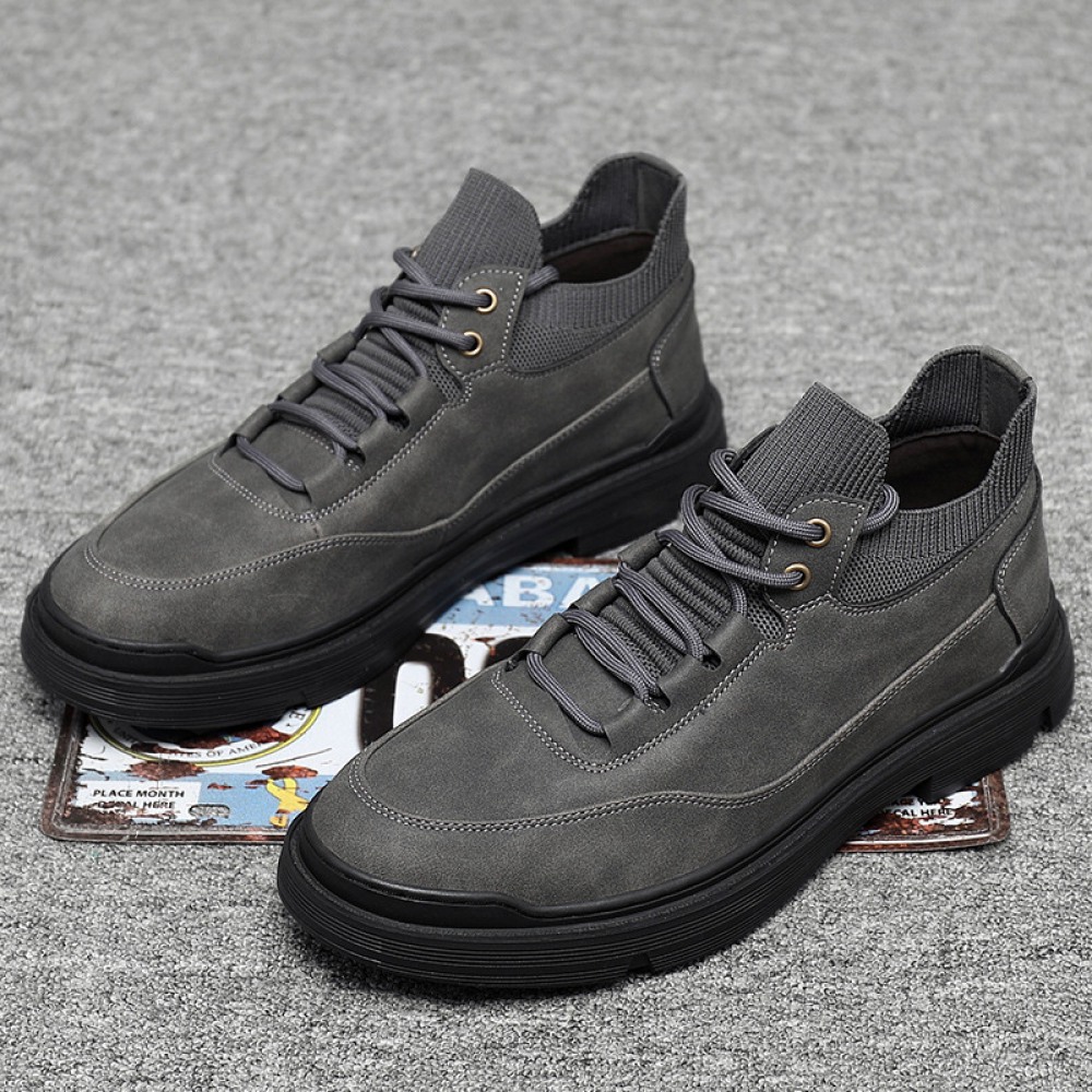 Men's New Trendy Sports Tooling Casual Shoes High-Top Sneakers